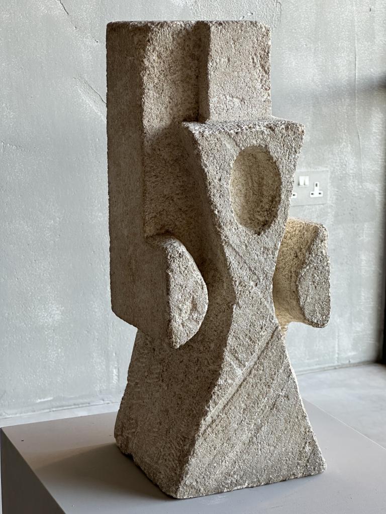 A Midcentury French Stone Sculpture