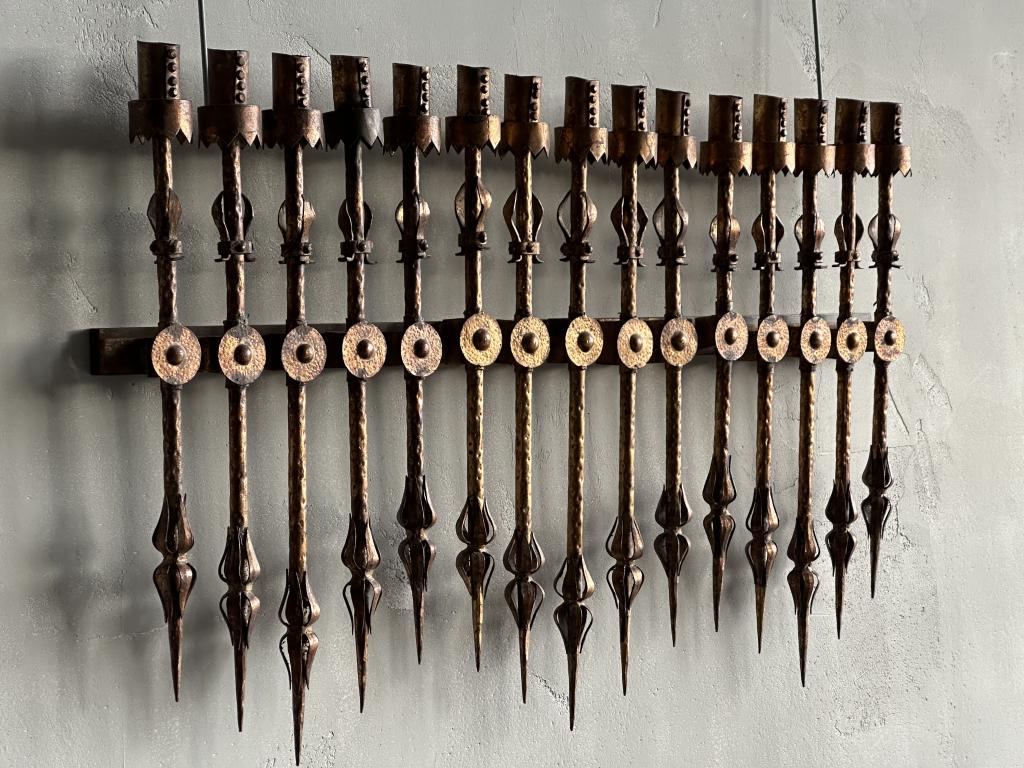A Large Brutalist Spanish Wall Sconce