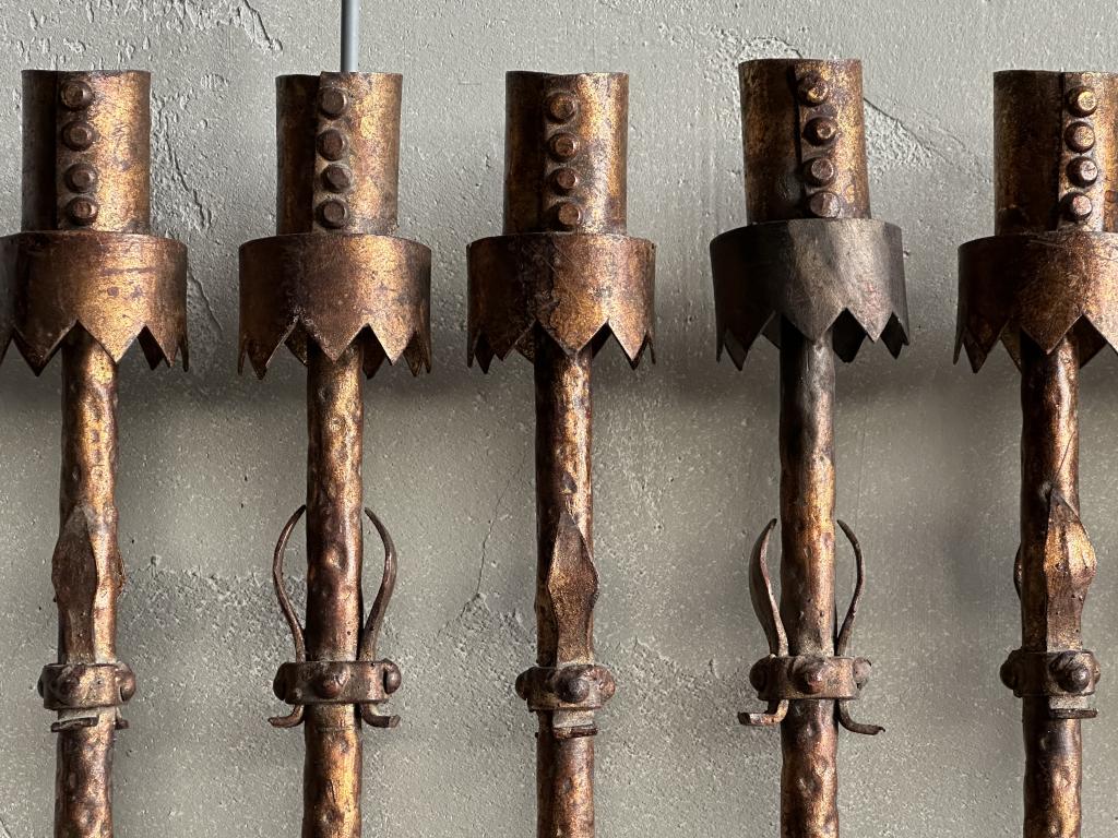 A Large Brutalist Spanish Wall Sconce