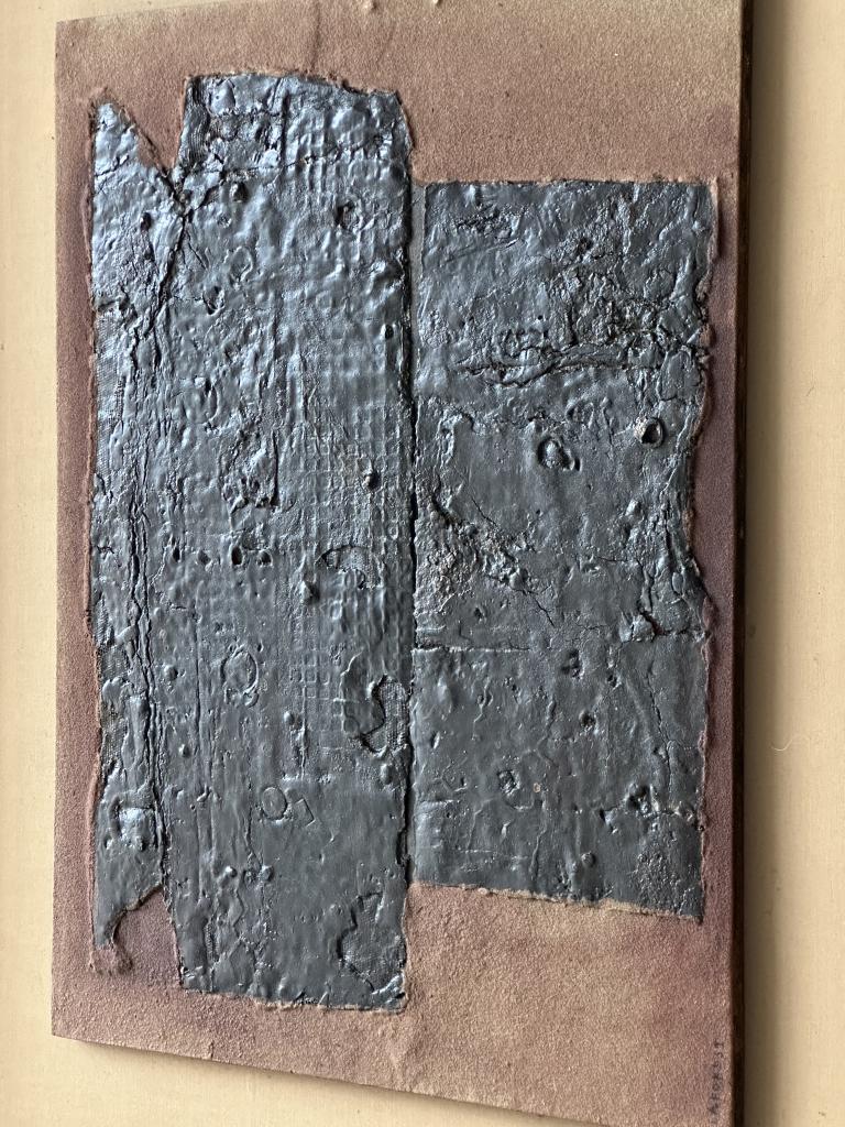 A Pair of 1990s Mixed Media Abstract Works
