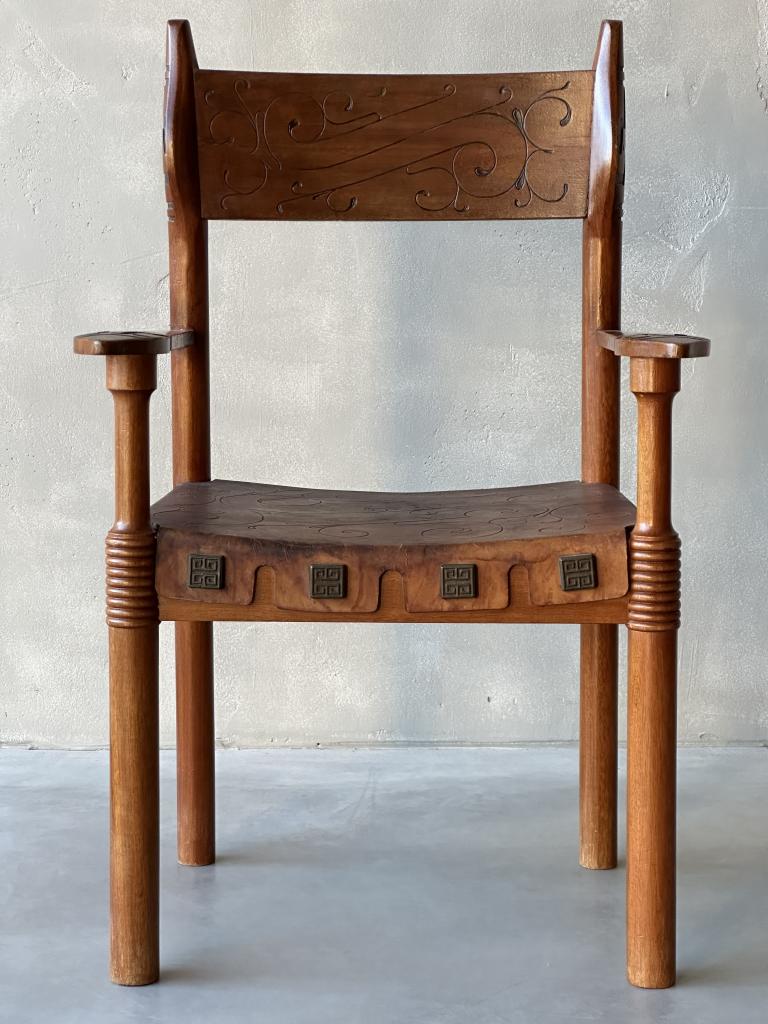 A Pair of  Spanish Designed Armchairs