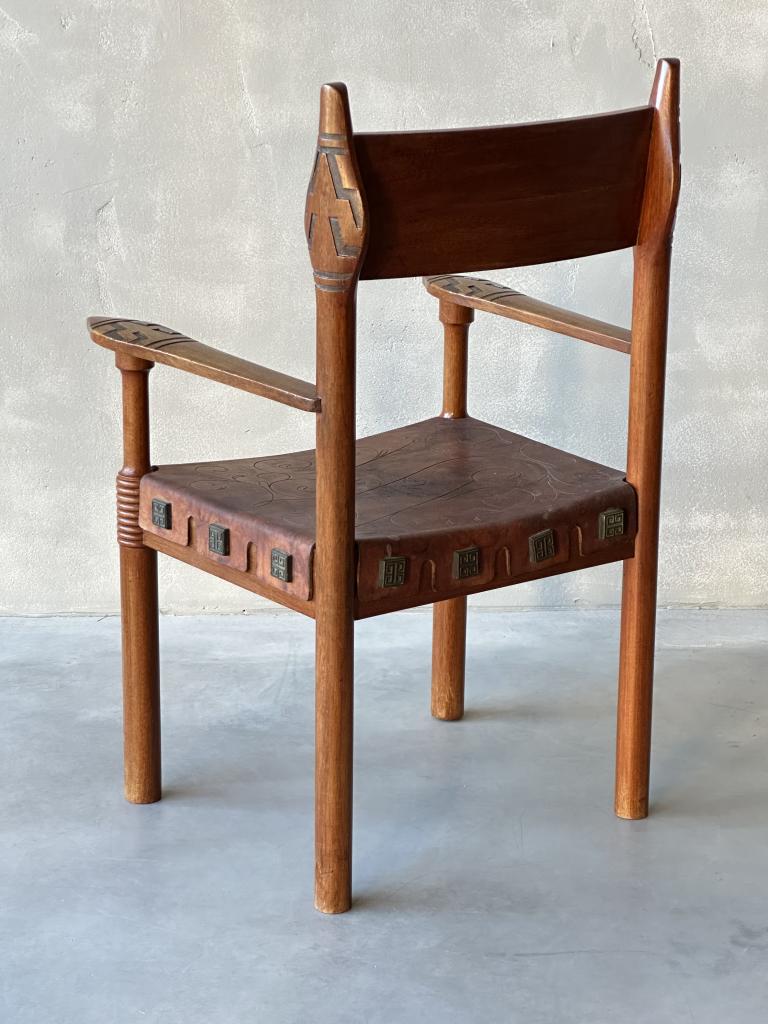 A Pair of  Spanish Designed Armchairs