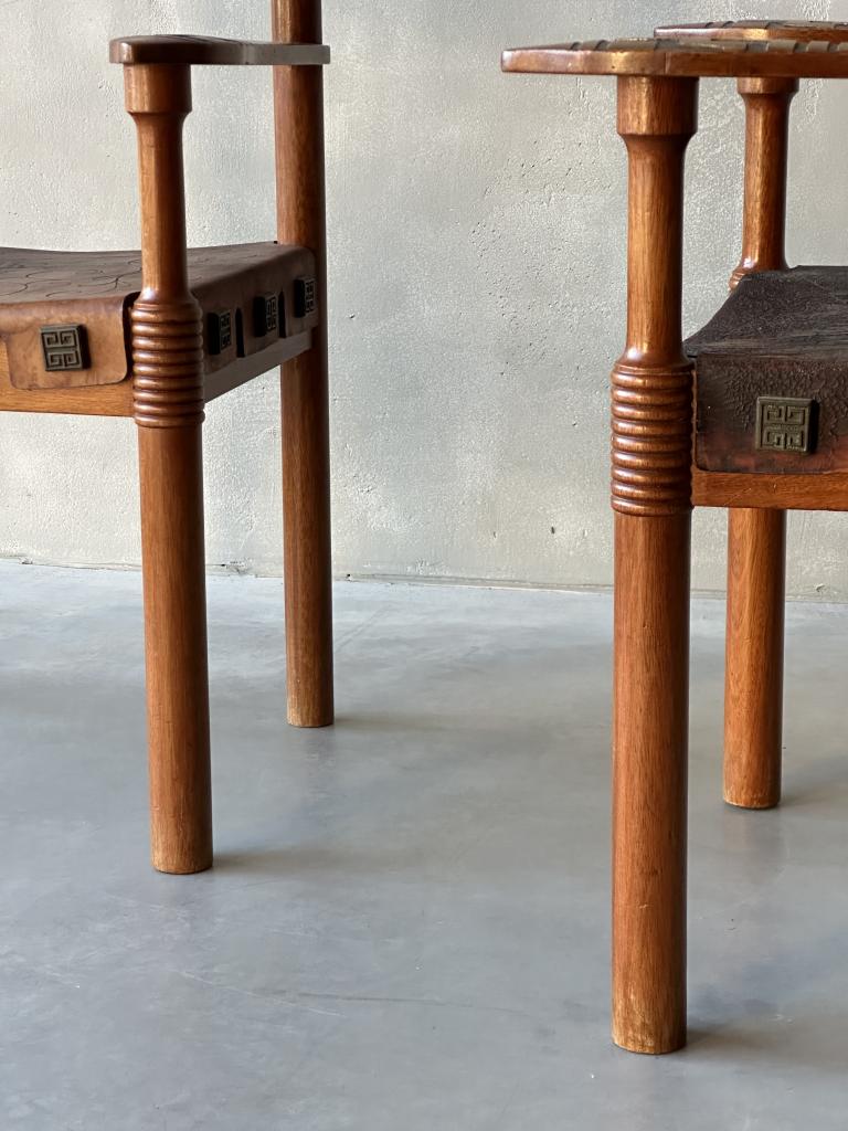 A Pair of  Spanish Designed Armchairs