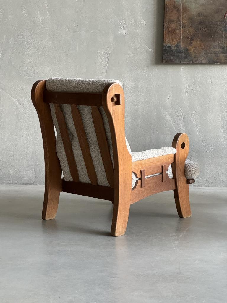 A Pair of 1960s Oak Armchairs