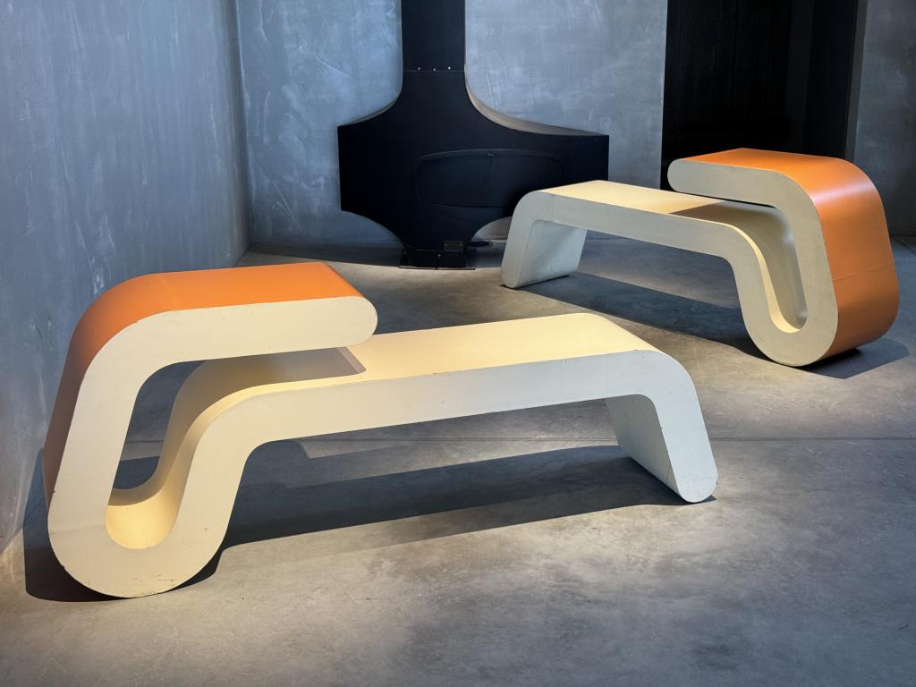 A Pair of 1970s Space Age Console Tables
