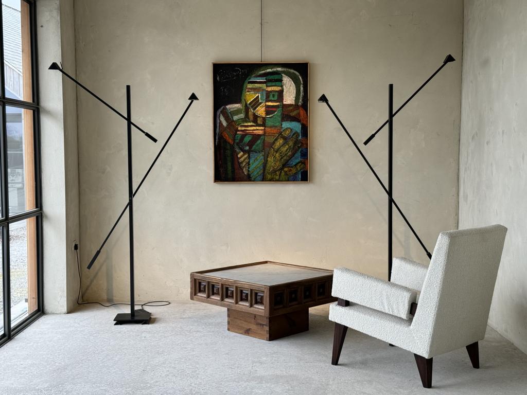 A Pair of Articulating Floor Lamps