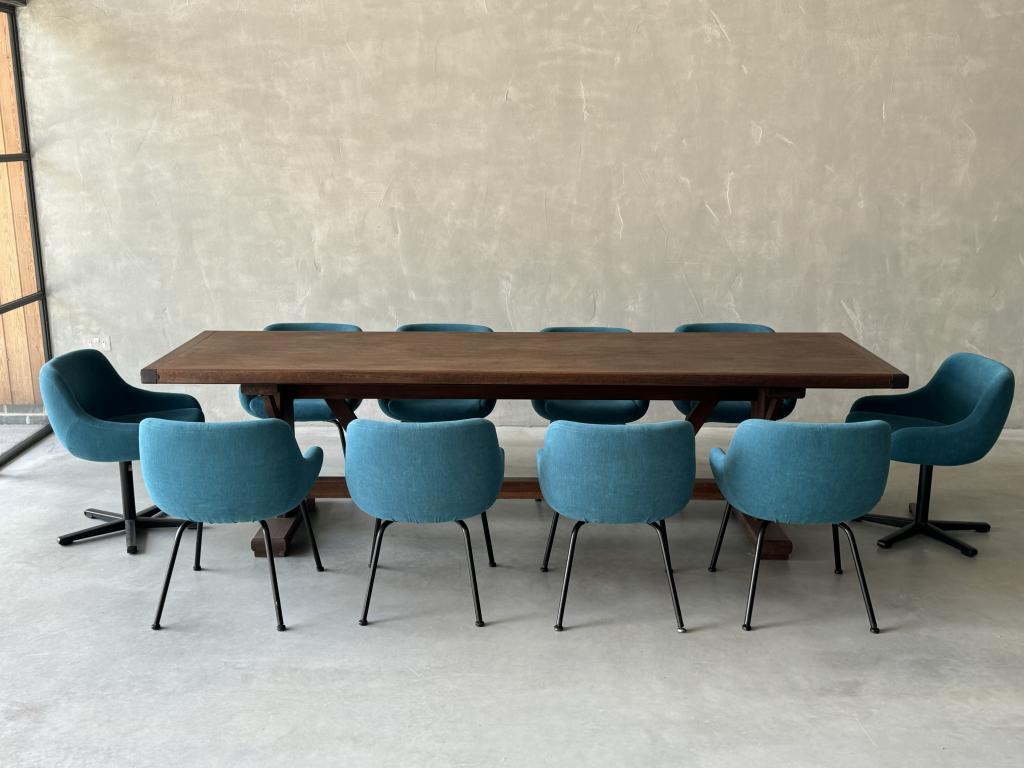 A Set of 10 Spanish Design Chairs
