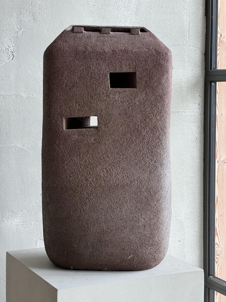 A Large Brutalist Sculptural Vase