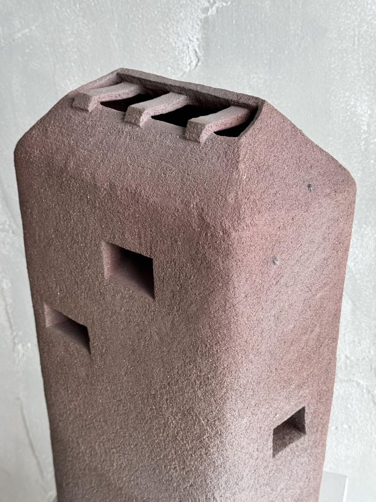 A Large Brutalist Sculptural Vase