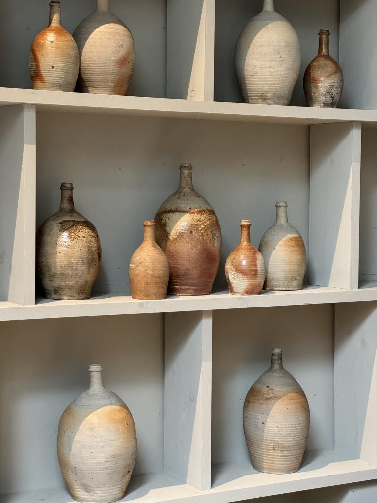 A Collection of C19th Stoneware Flasks
