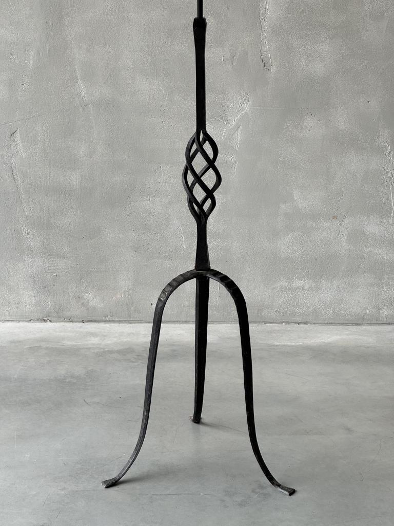 A Chic 1950s French Iron Floor Lamp