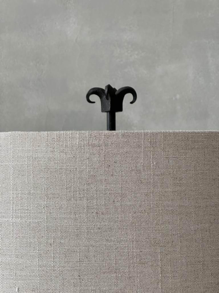 A Chic 1950s French Iron Floor Lamp