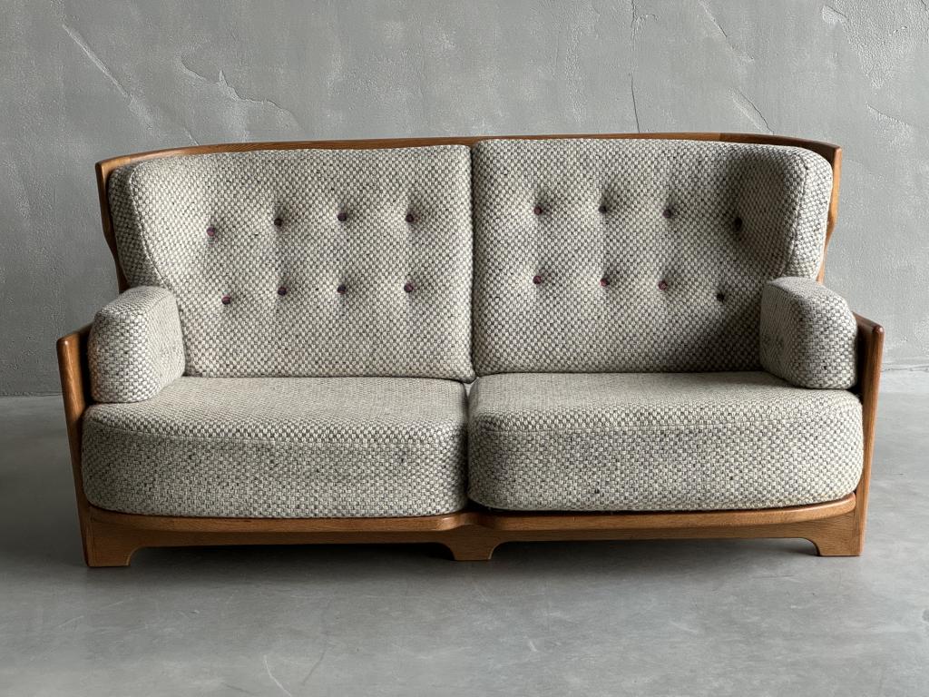 A 1960s Oak Sofa by Guillerme et Chambron