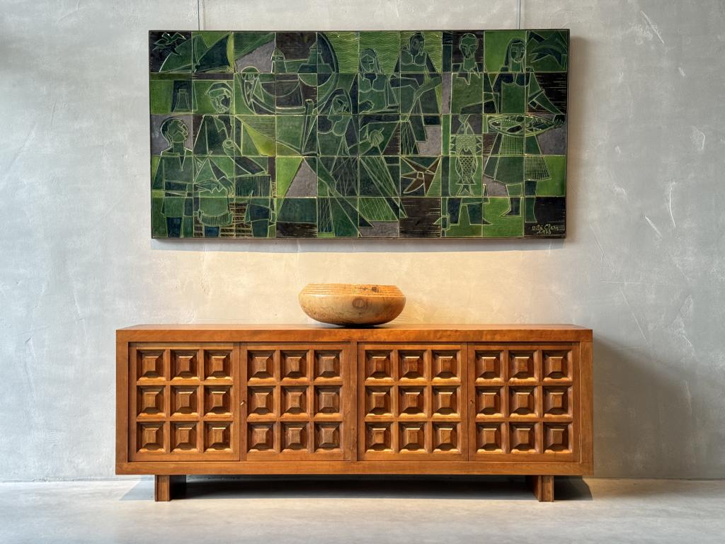 A 1970s Spanish Ceramic Tile Mural