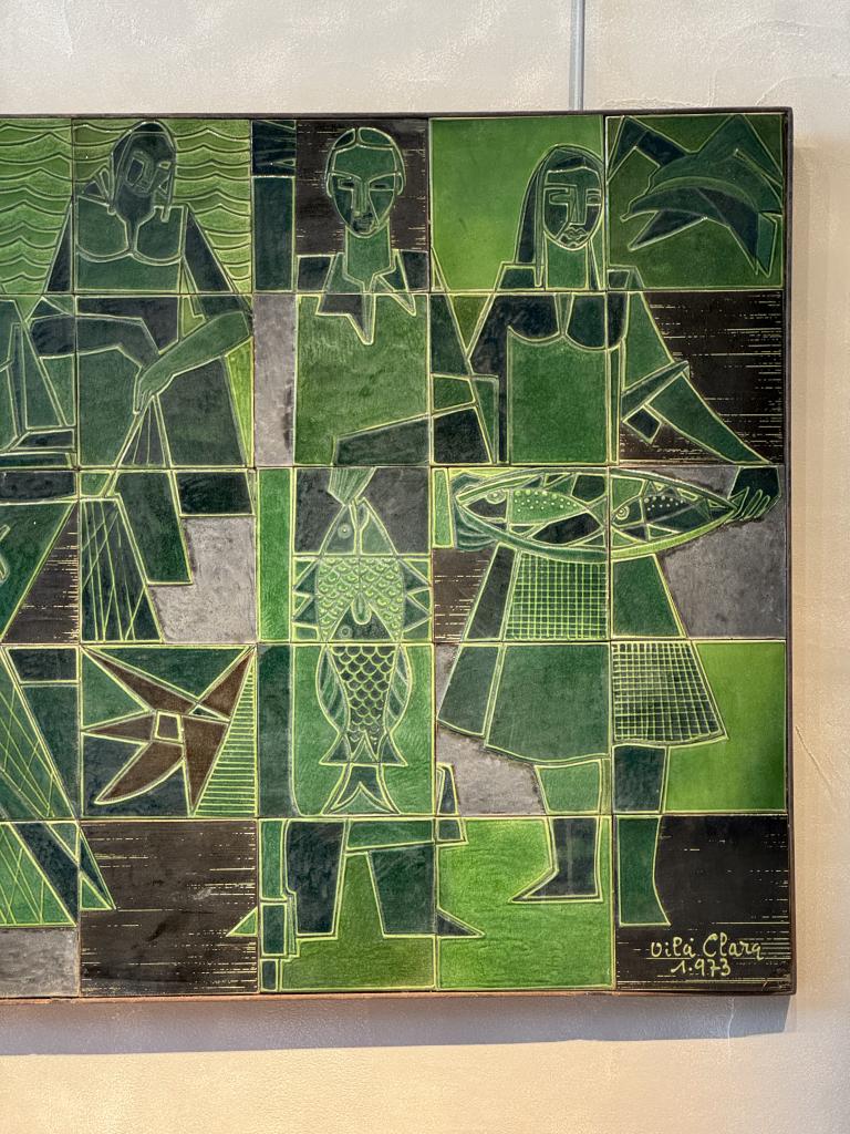 A 1970s Spanish Ceramic Tile Mural