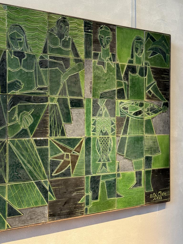 A 1970s Spanish Ceramic Tile Mural