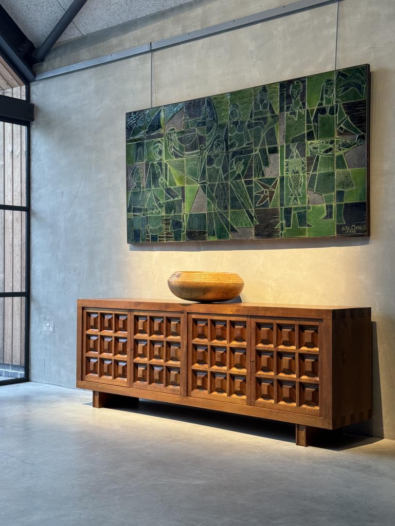 A 1970s Spanish Ceramic Tile Mural