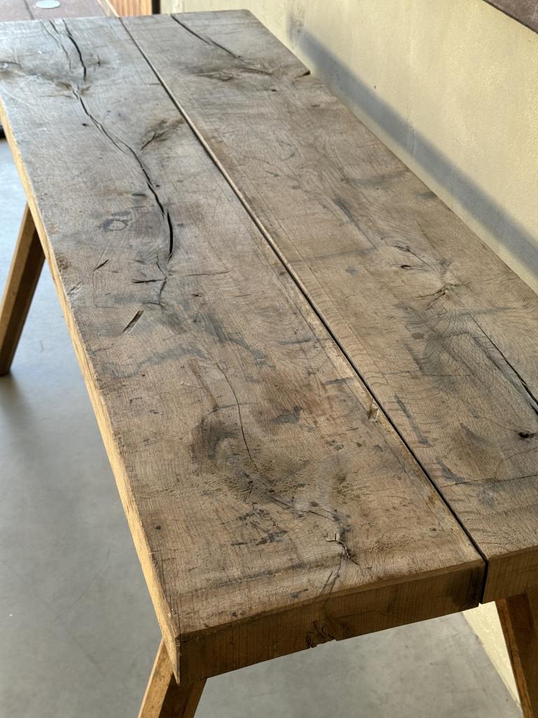 A Rustic Oak Console Table