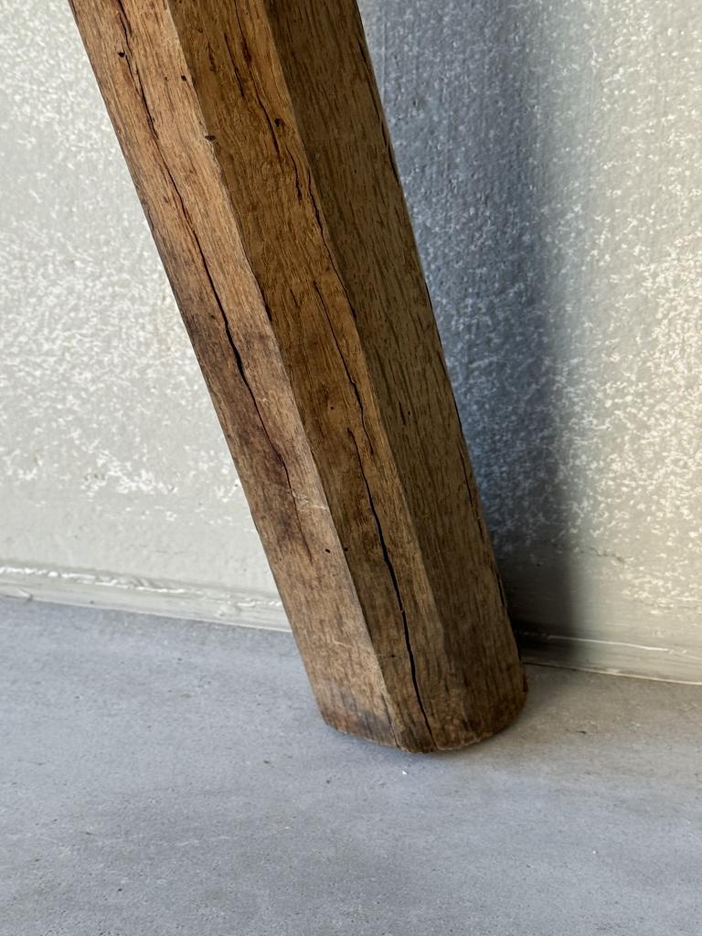 A Rustic Oak Console Table