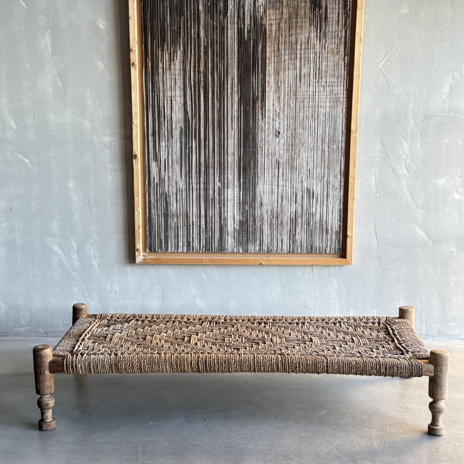 A Rope Work Coffee Table / Day Bed