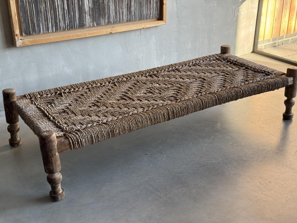 A Rope Work Coffee Table / Day Bed