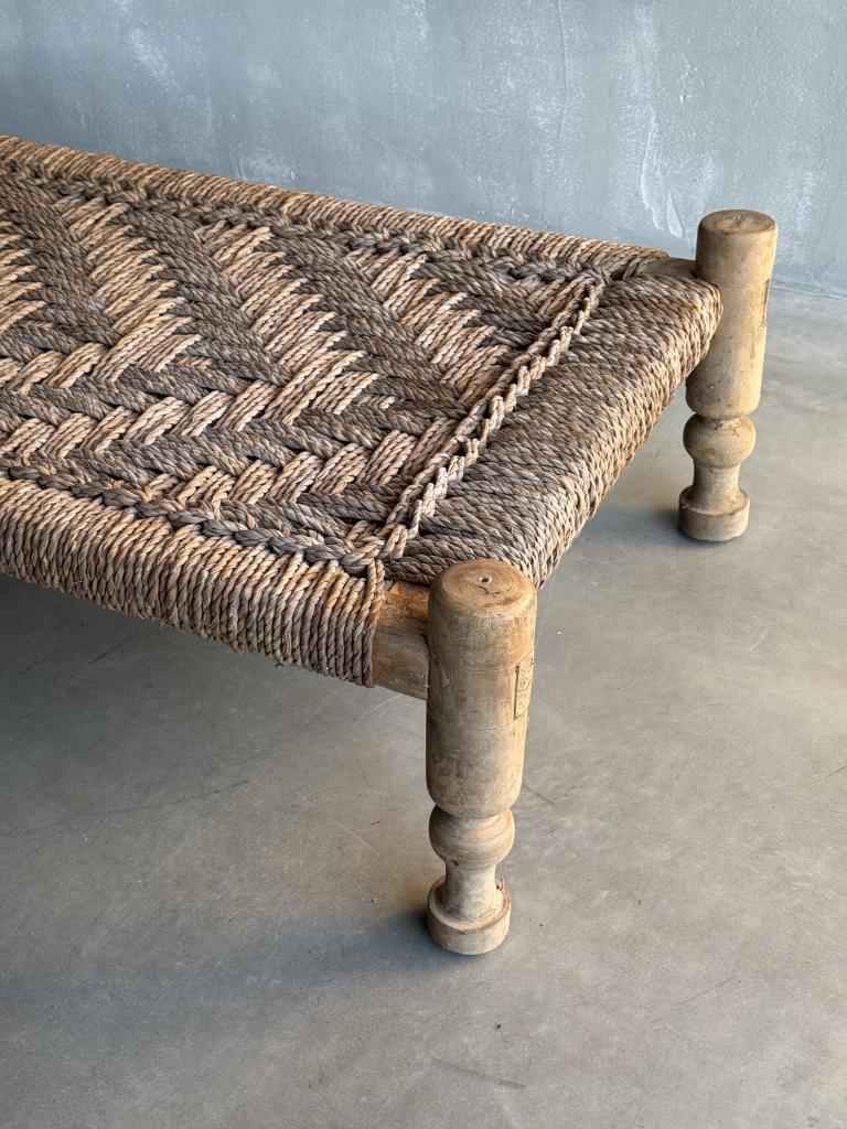 A Rope Work Coffee Table / Day Bed