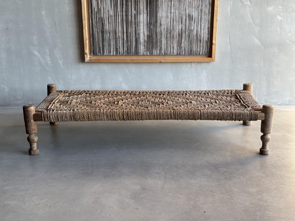 A Rope Work Coffee Table / Day Bed