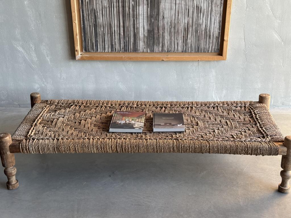 A Rope Work Coffee Table / Day Bed