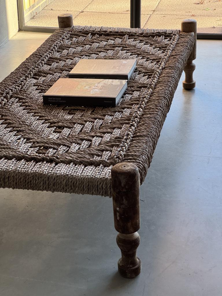 A Rope Work Coffee Table / Day Bed
