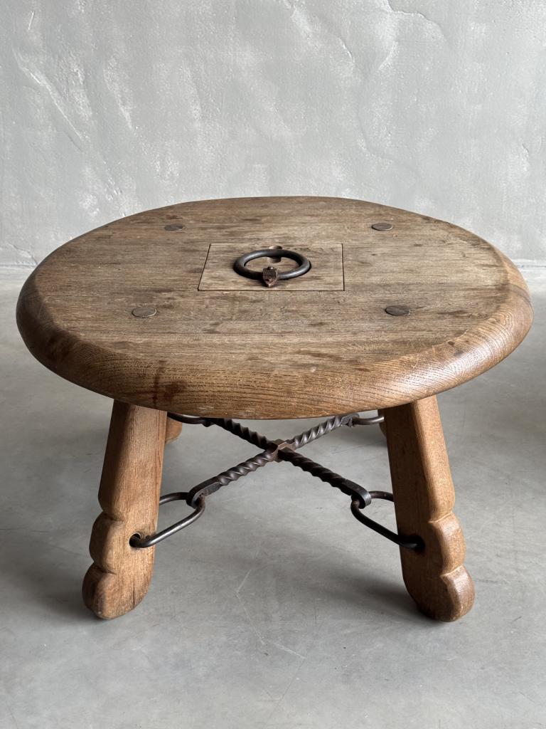 A 1960s Belgian Oak Coffee Table
