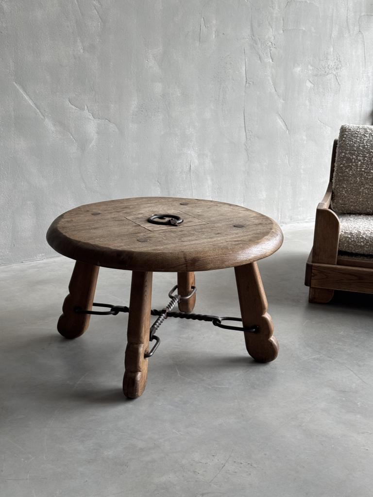 A 1960s Belgian Oak Coffee Table