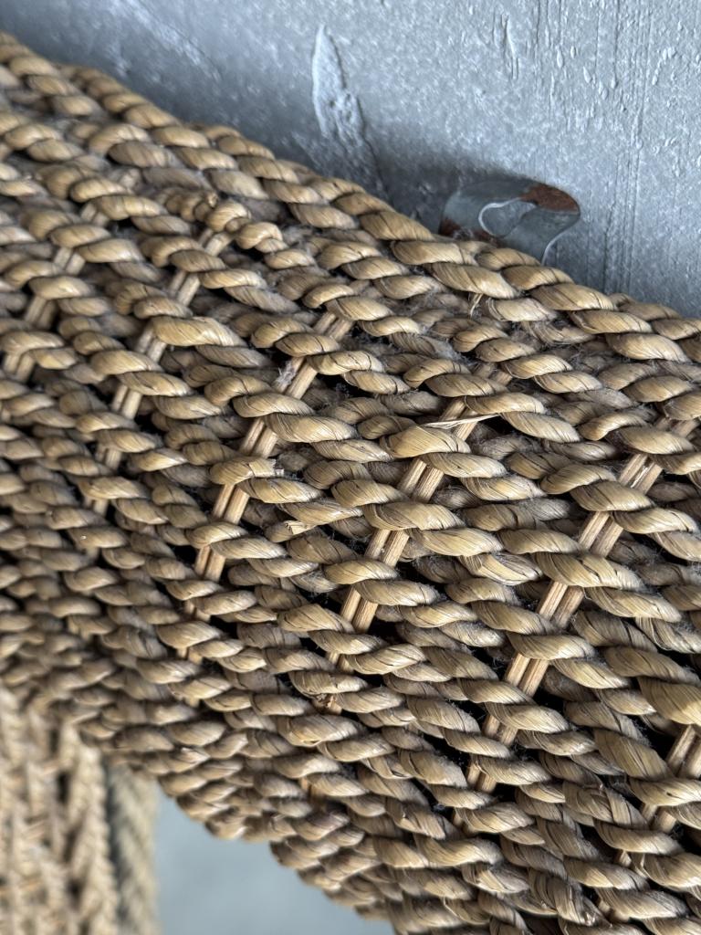 2 Rectangular Rattan Mirrors