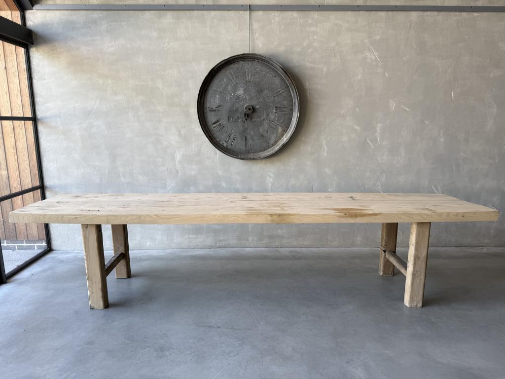 A Huge Antique Elm Farm House Table
