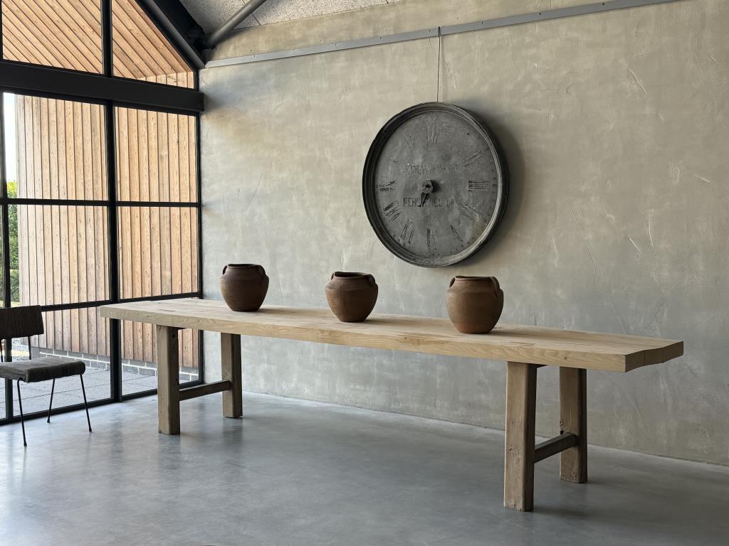 A Huge Antique Elm Farm House Table