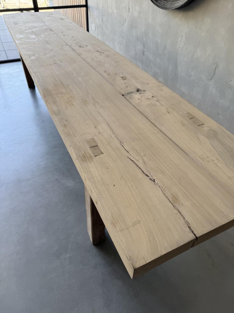 A Huge Antique Elm Farm House Table