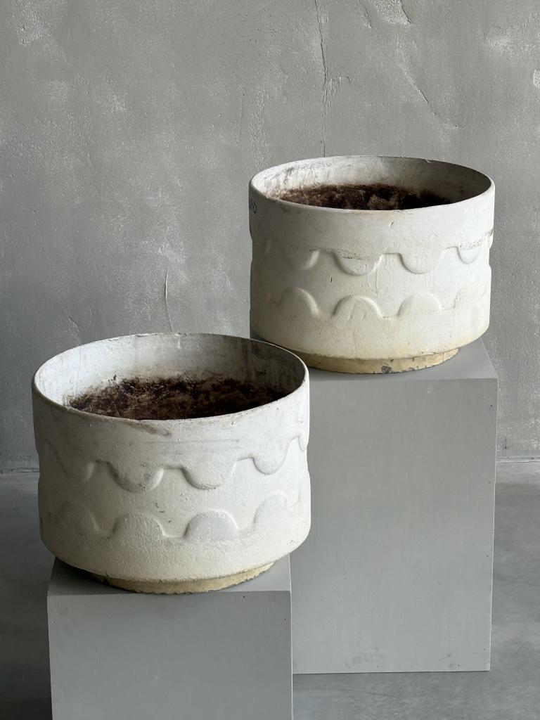 A Pair of 1960s Brutalist Planters