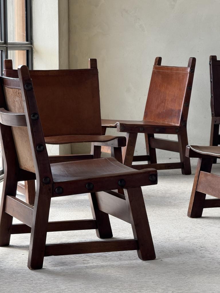 8 Paco Muñoz style Midcentury Chairs