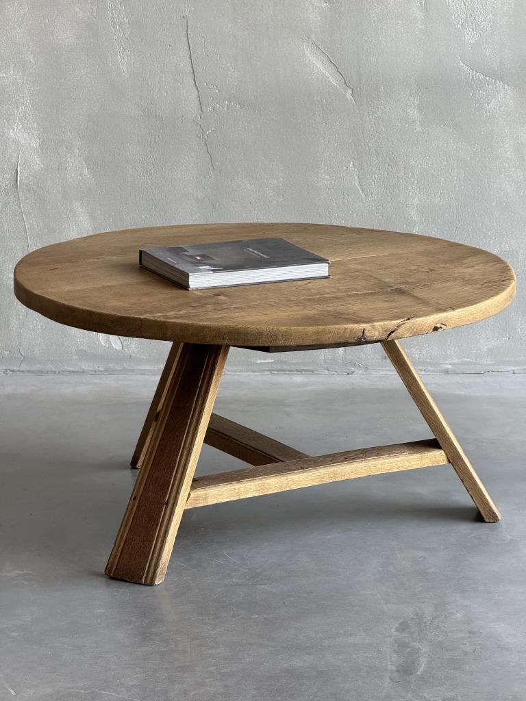 A Rustic 1960s Oak Coffee Table