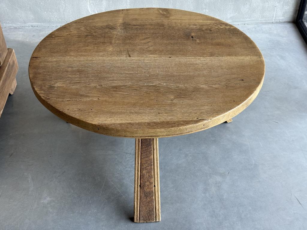 A Rustic 1960s Oak Coffee Table