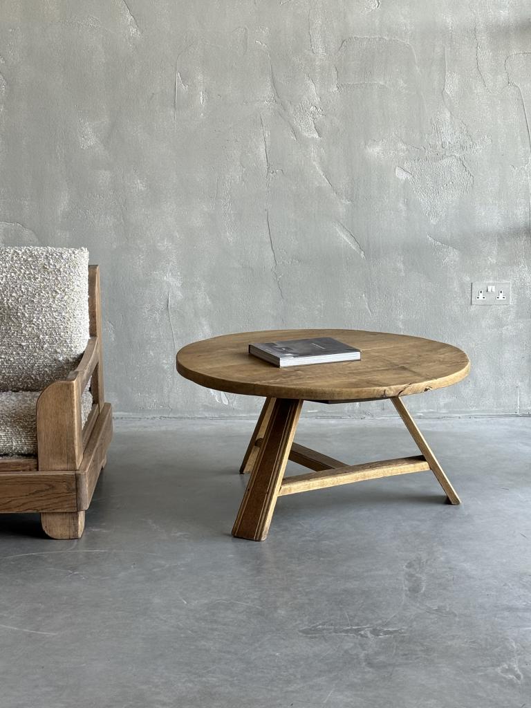 A Rustic 1960s Oak Coffee Table