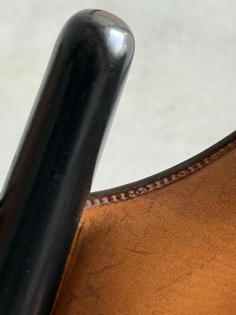 A Set of Hans Wegner style Leather Chairs