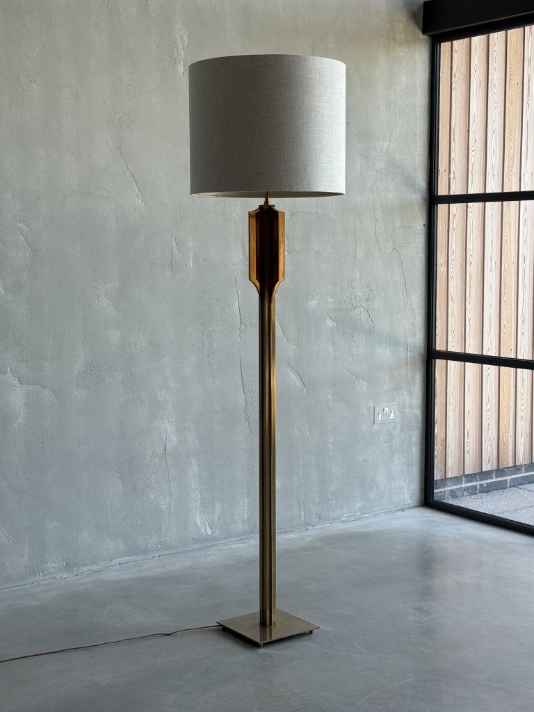 A 1960s French Brass Floor Lamp