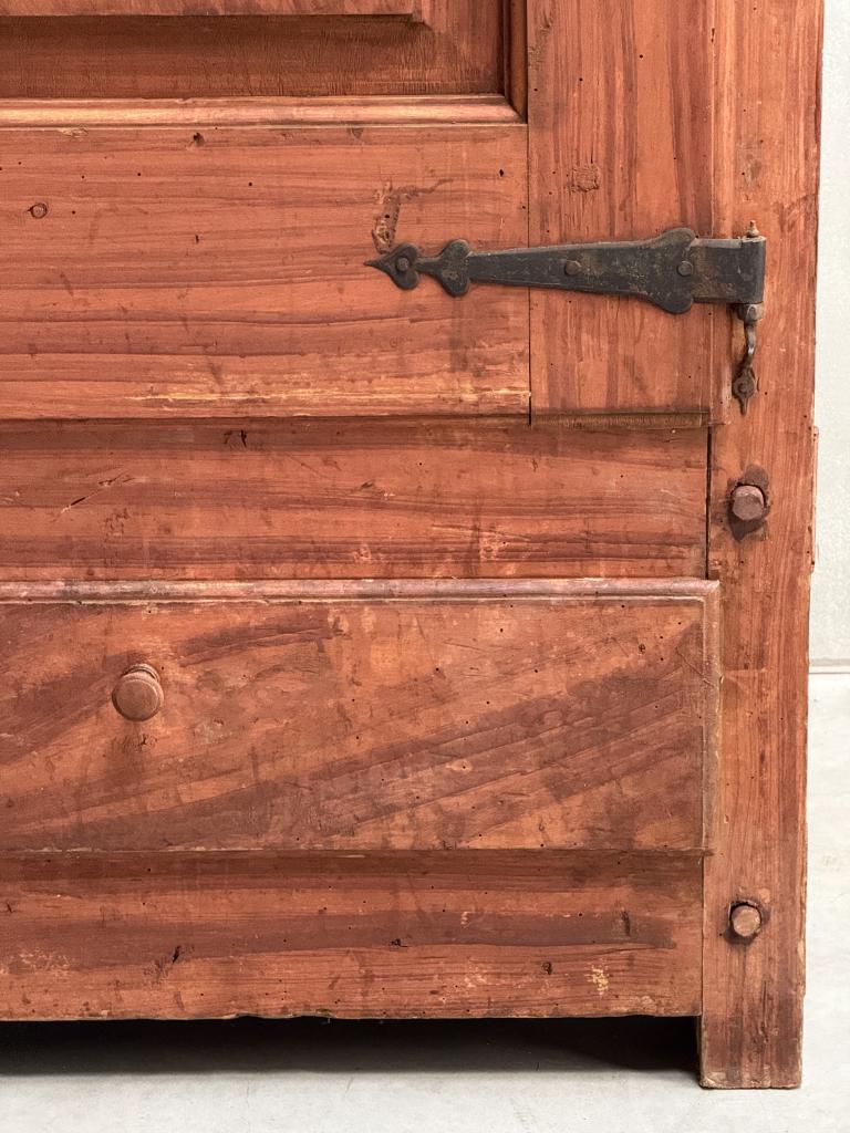 An C18th Painted Poplar Wood Cupboard