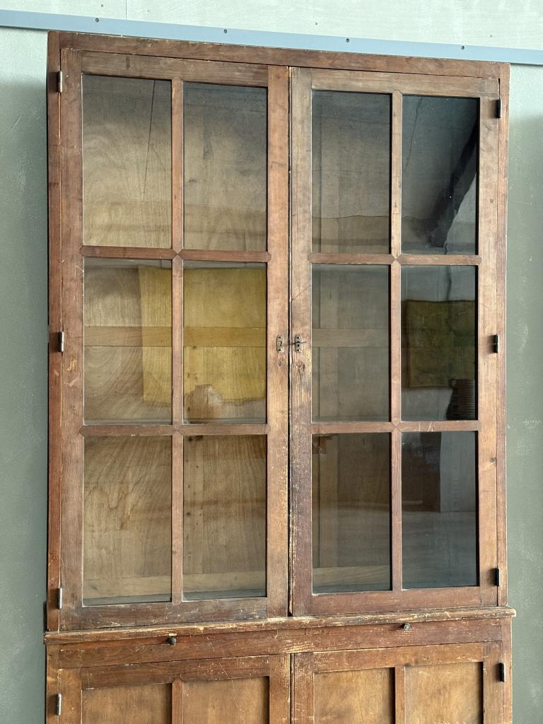 A Pair of 1940s French Pine Bookcases