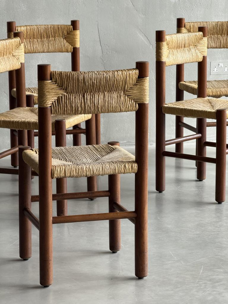 8 1970s Charlotte Perriand Style Chairs