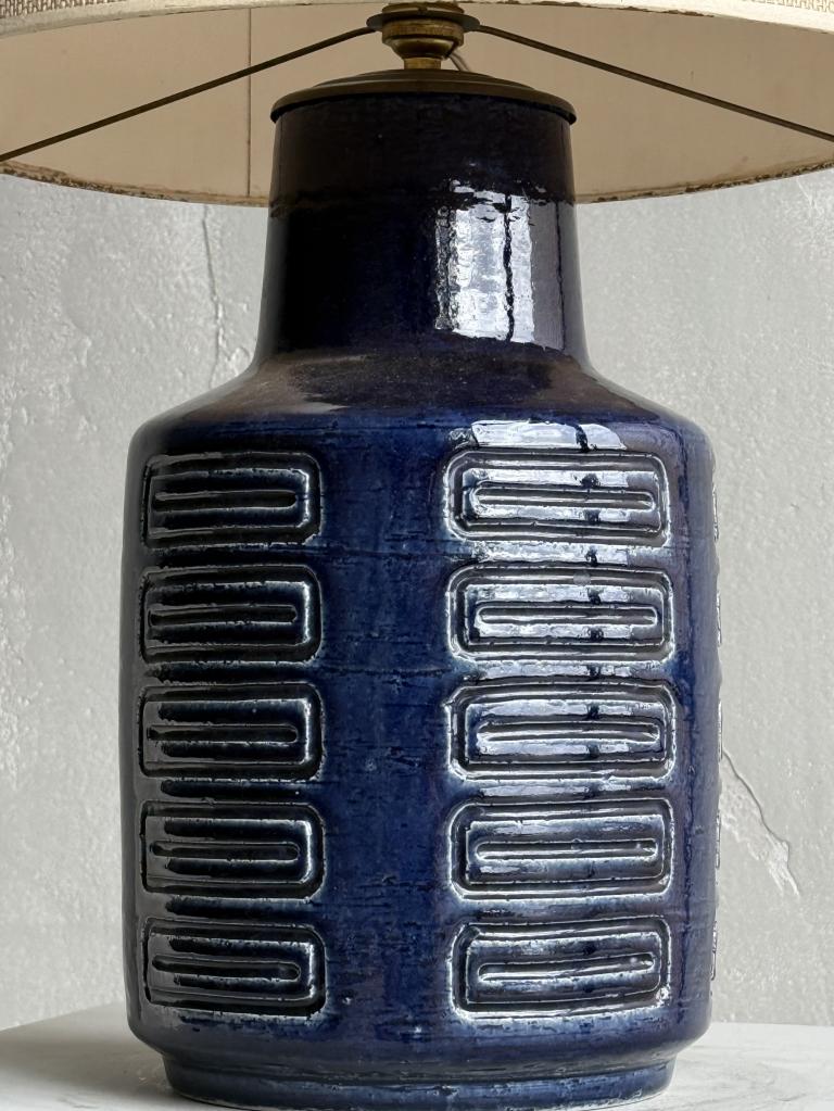 A 1960s Geometric Ceramic Lamp