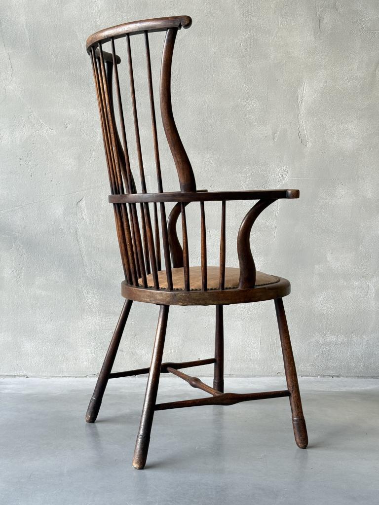An Arts and Crafts Stick Back Chair