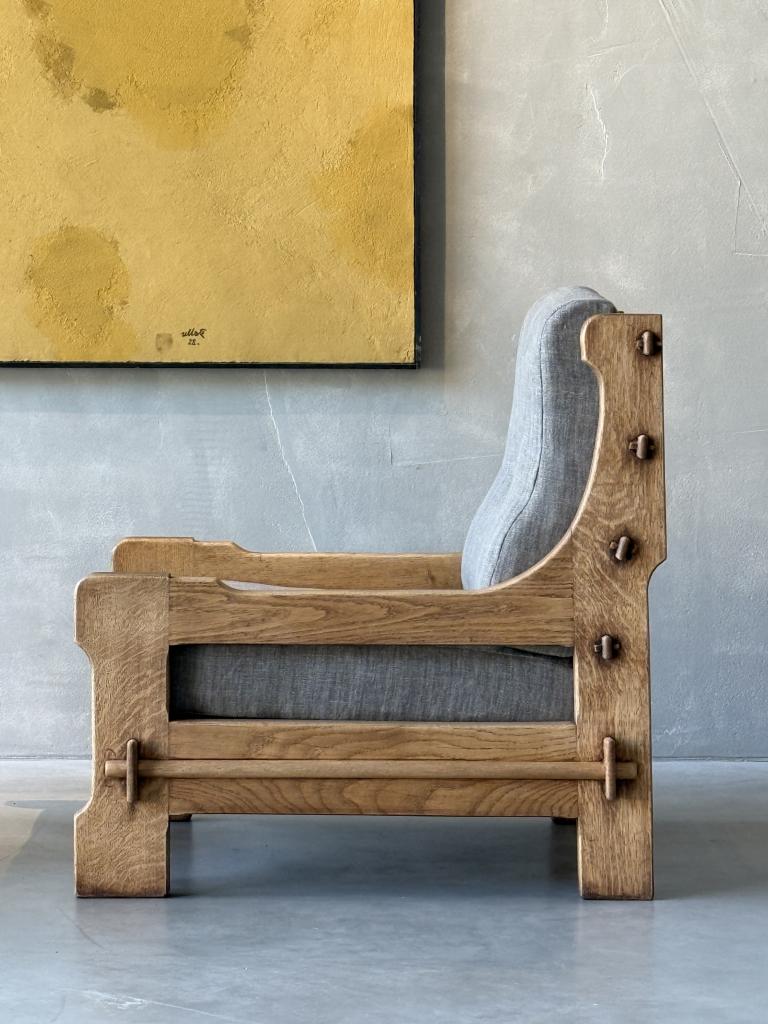 A Pair of Belgian Oak Armchairs