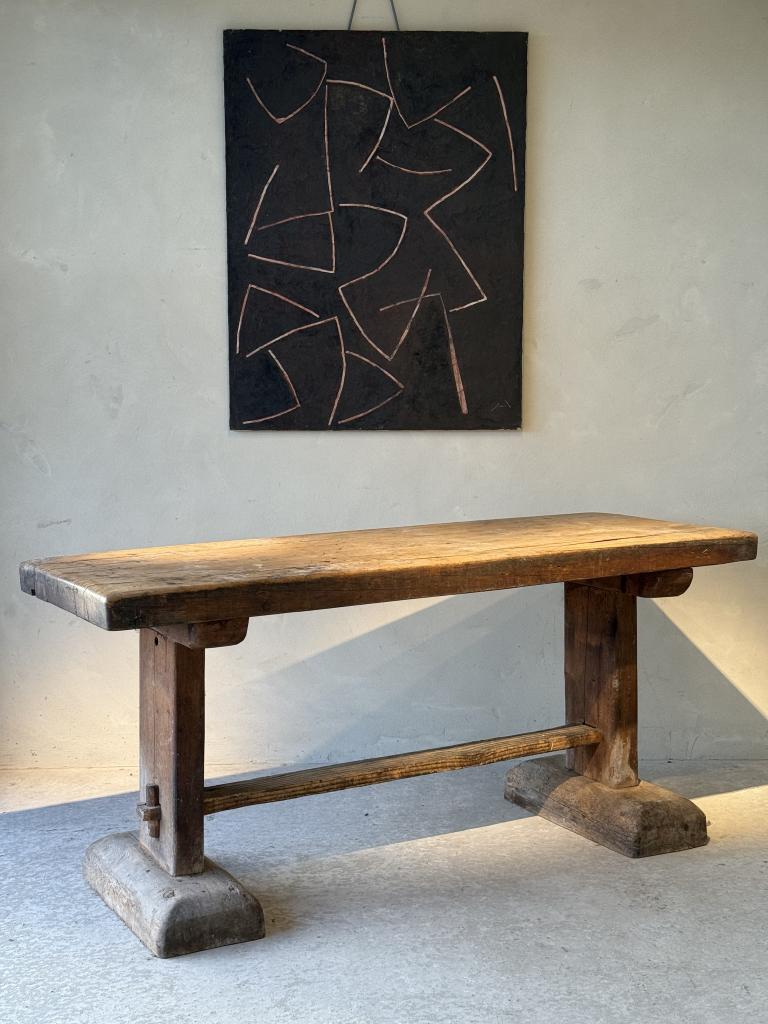 A Primitive pine Console Table