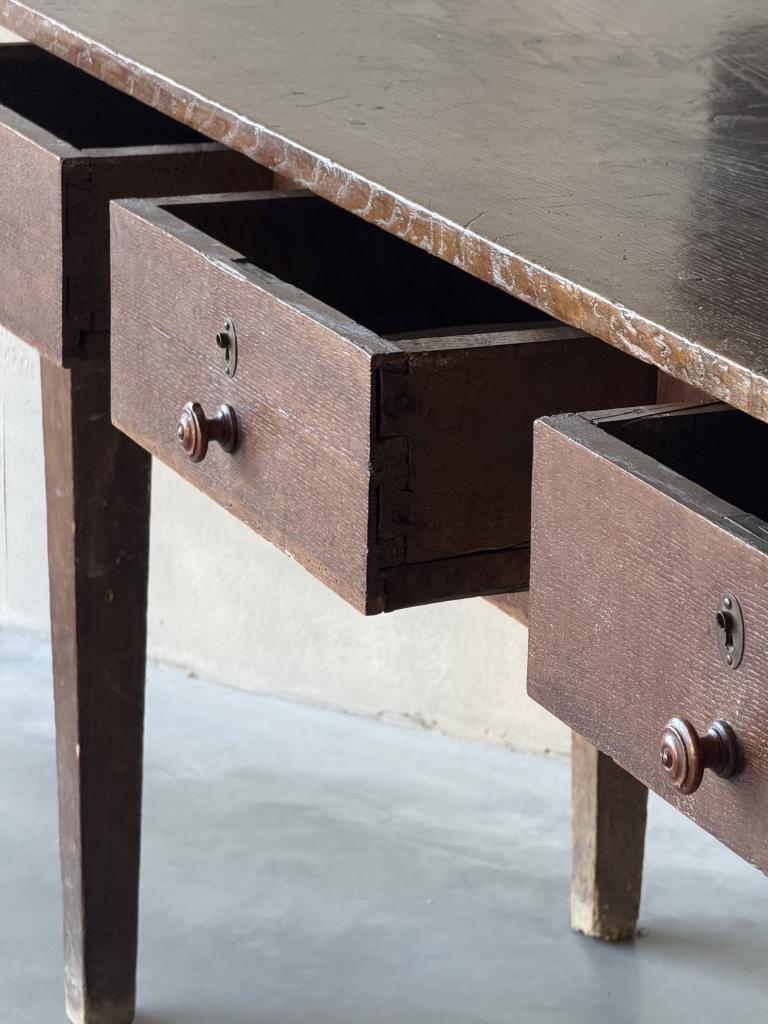 A C19th Spanish Ash and Poplar console